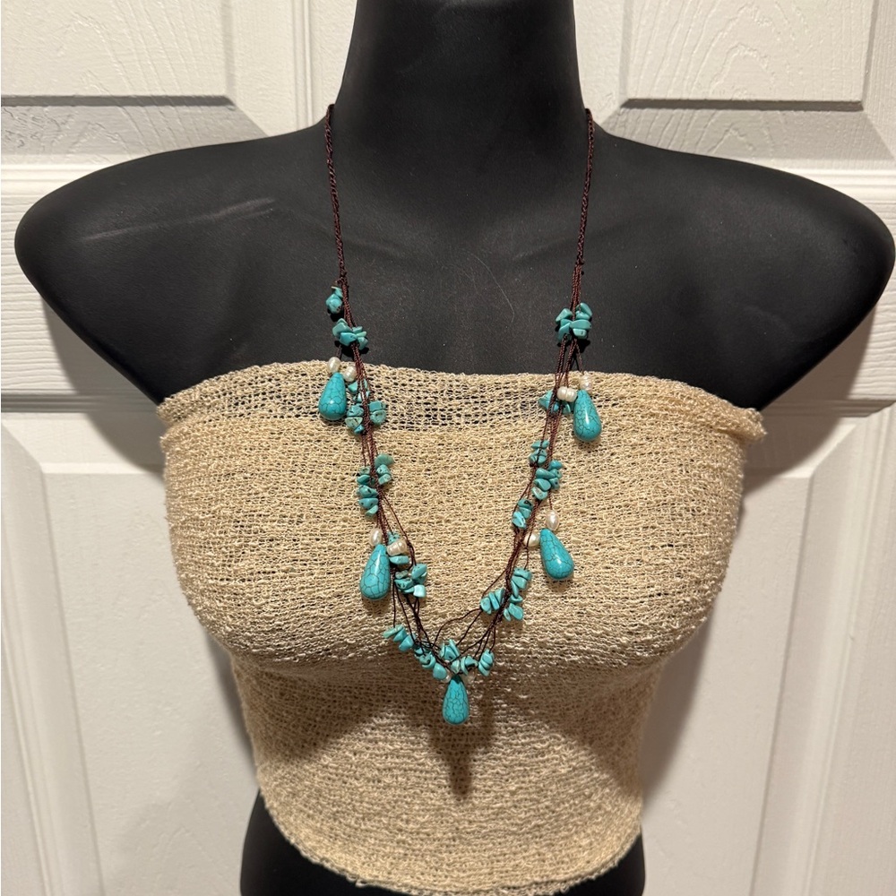 Turquoise Beaded Necklace